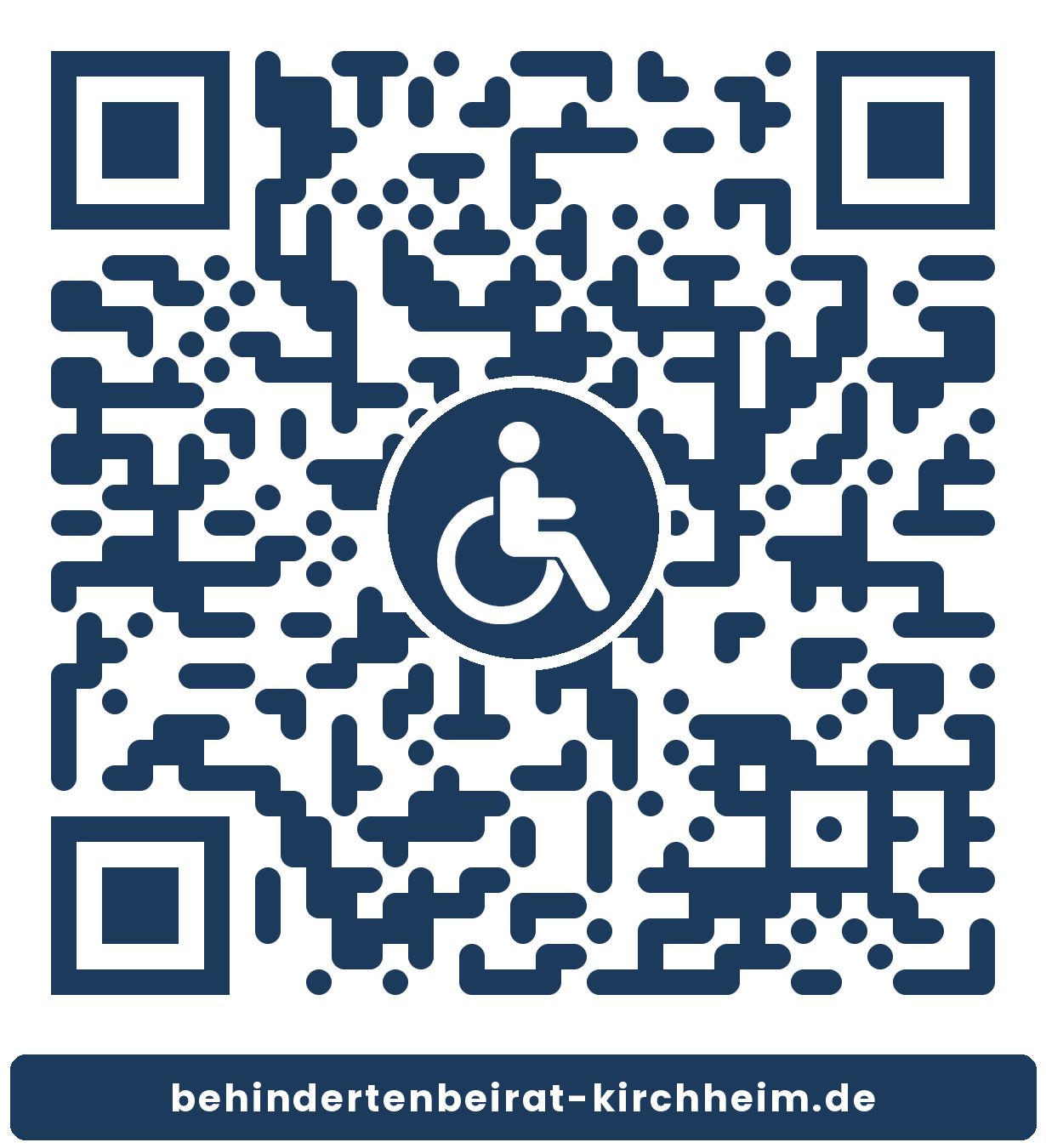 QR-Code zum Behindertenbeirat Kirchheim